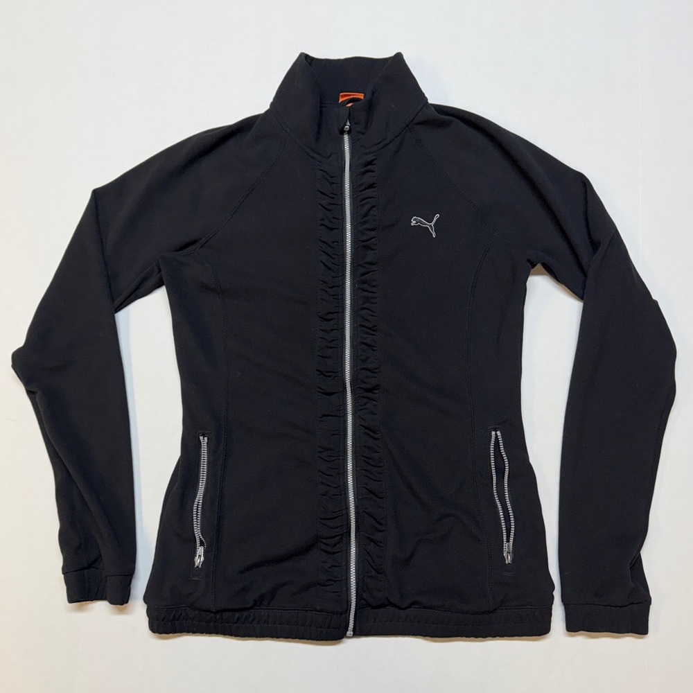 Puma Women’s Medium Black Full Zip-Up Track‎ Jacket